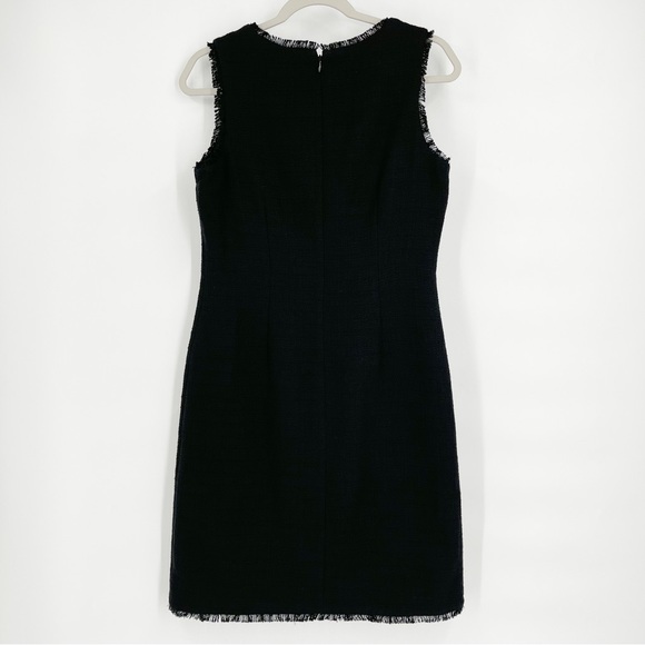 Karl Lagerfeld Sleeveless Black Tweed Dress Women’s Size 6 - Picture 2 of 12